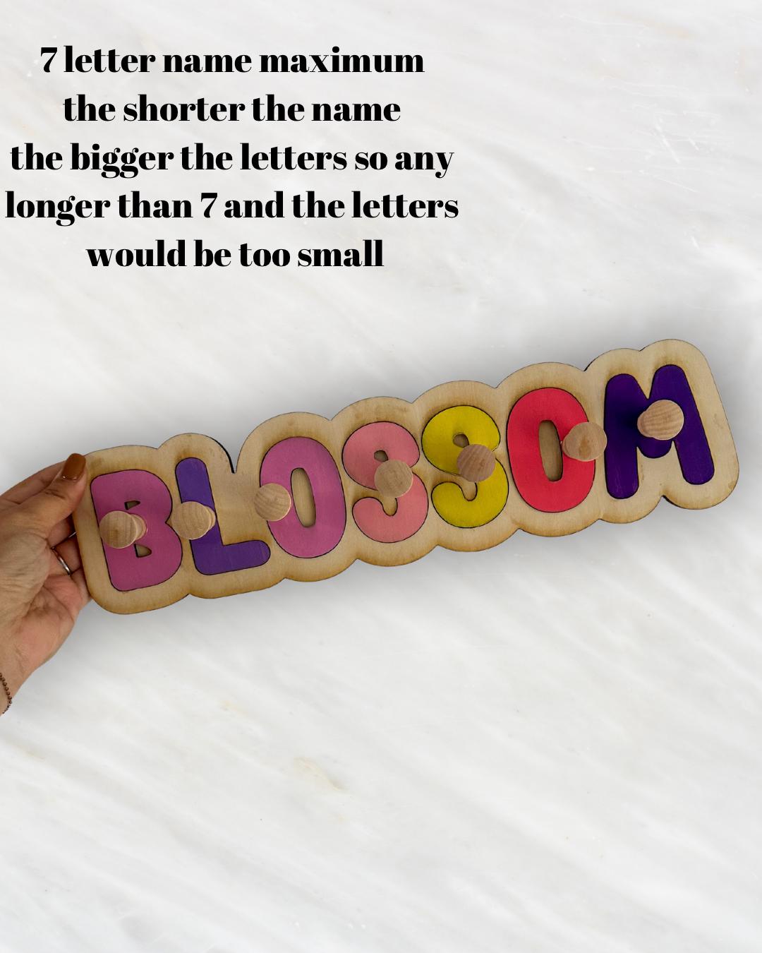 baby name puzzle child name puzzle toddler gift 1st birthday
