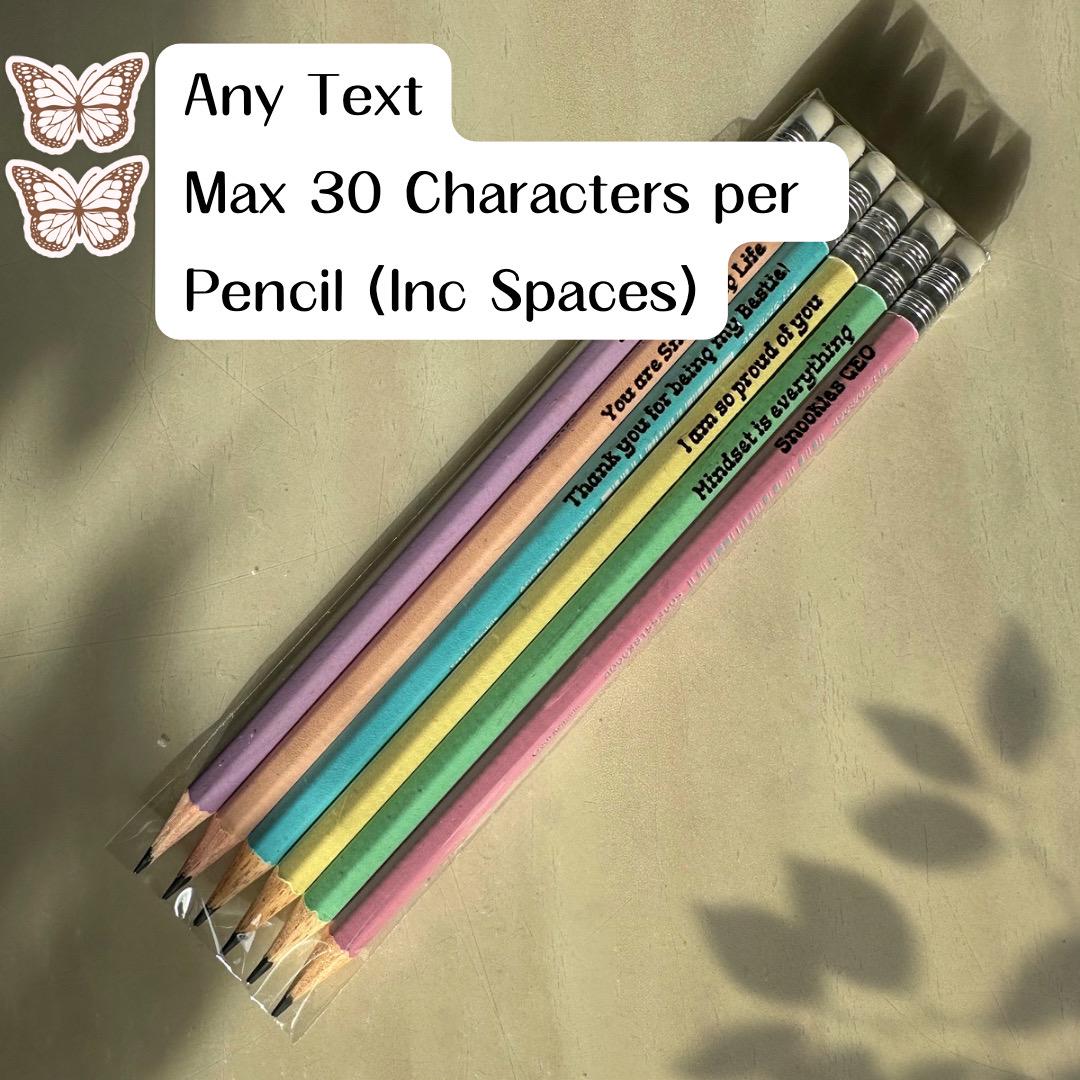 Personalised Pencils (Set of 6)