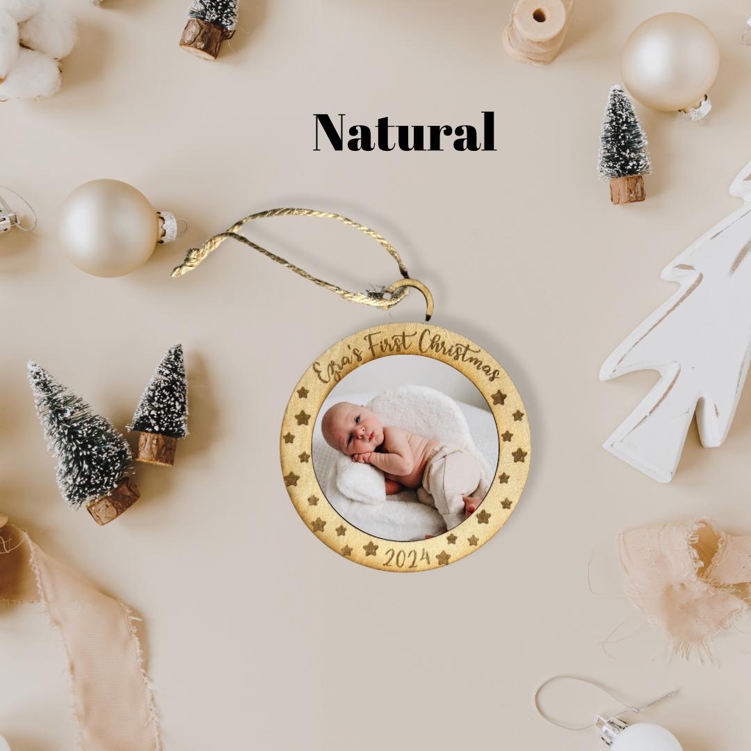Baby’s first Christmas bauble| Photo Christmas Bauble|Personalised