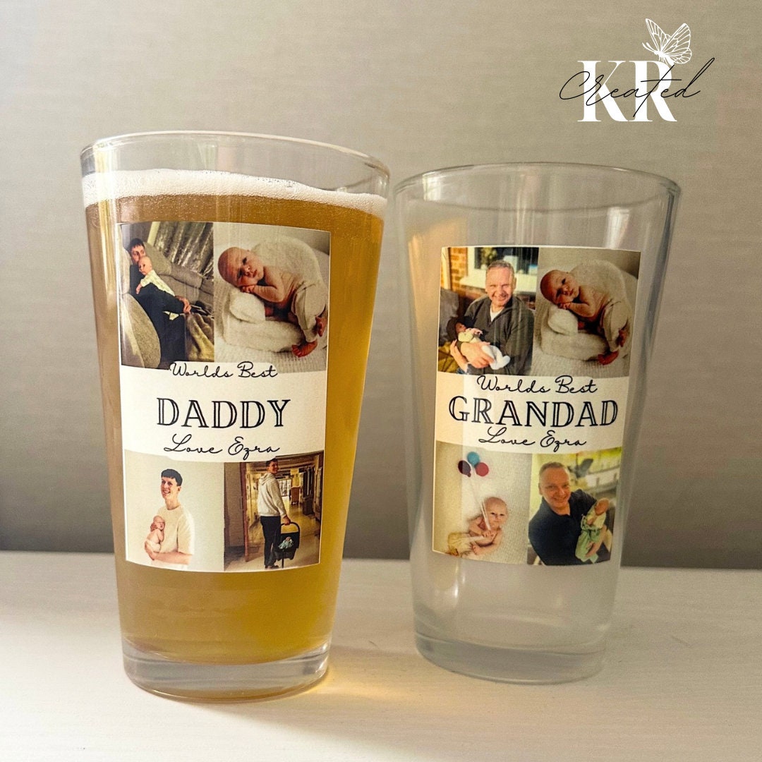 Personalised Photo Pint Glass