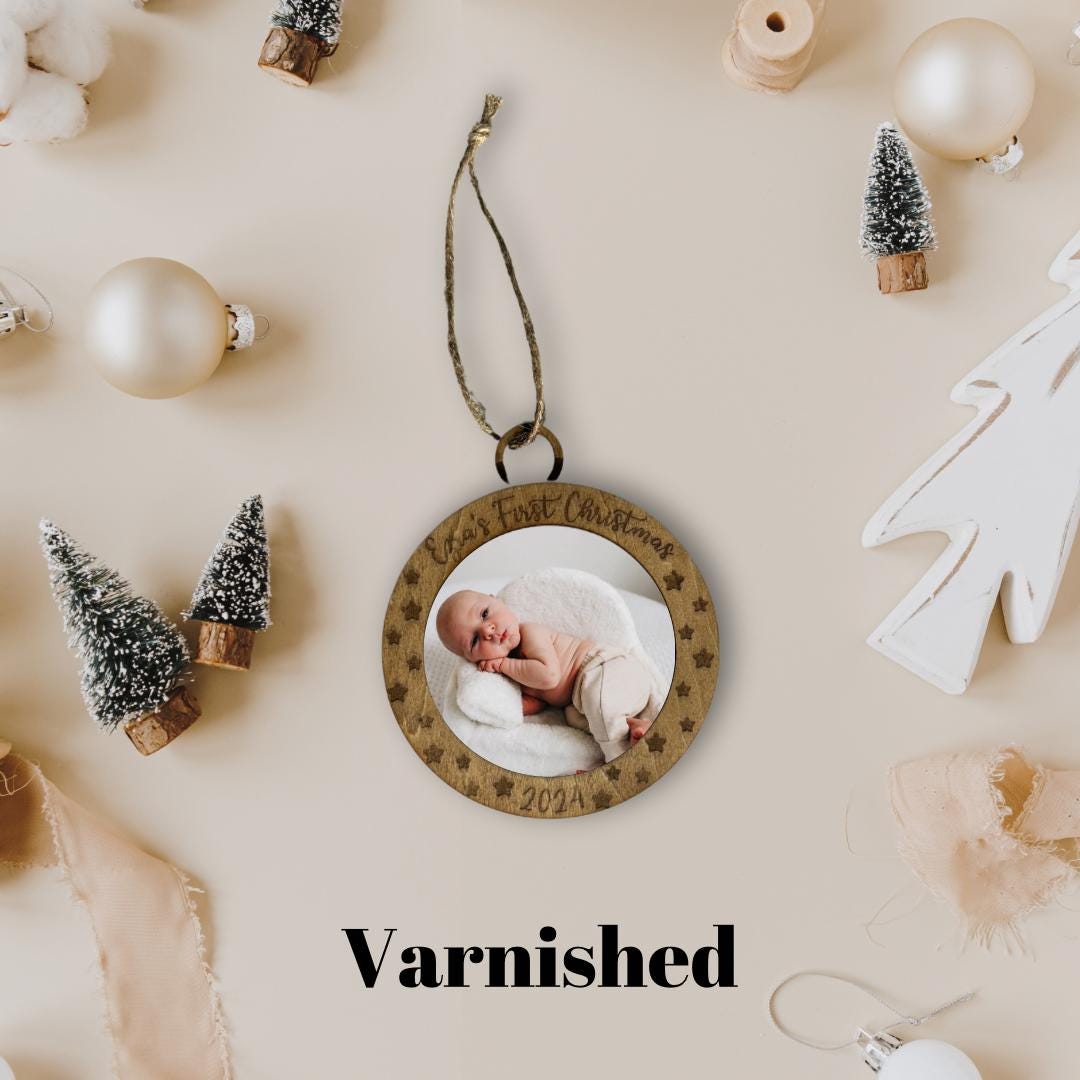 Baby’s first Christmas bauble| Photo Christmas Bauble|Personalised